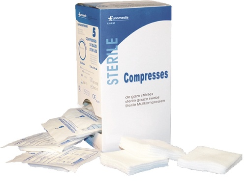 Boite de 100 Compresses steriles 5*5