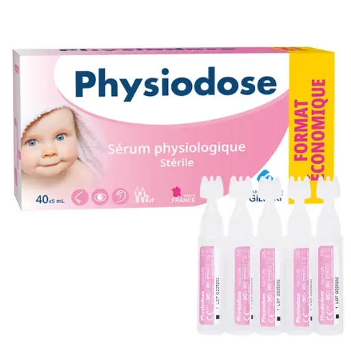 Uni dose de sérum physiologique